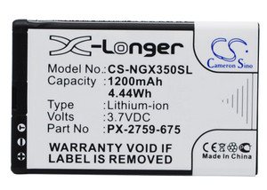 Battery for Navgear PX-2759-675 Motorradnavi