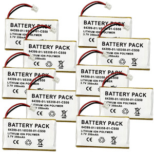 10 Pack Battery Plantronics CS50 CS55 HL10 Headset