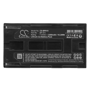 Battery for Canon E1 E2 E30 GL1 GL2 MV1 H1A BP-911