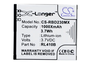 Battery for Rollei Actioncam 230 240 400 410