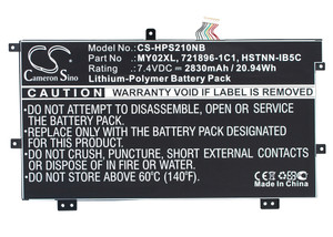 Battery for HP Pavilion 11 Slatebook x2 MY02XL