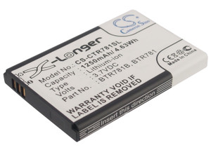 Battery for Casio C781 GzOne Ravine 2 BTR781