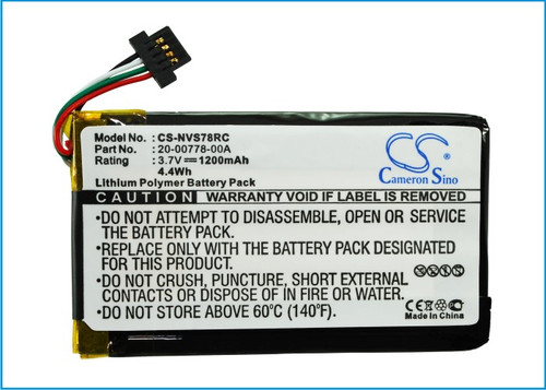 Remote Control Battery for Nevo 20-00778-00A Universal Nevo SL CS-NVS78RC 1200ma