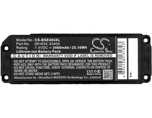 Bluetooth Speaker Battery for Bose Soundlink Mini 63404 413295 7.4V 3400mAh NEW