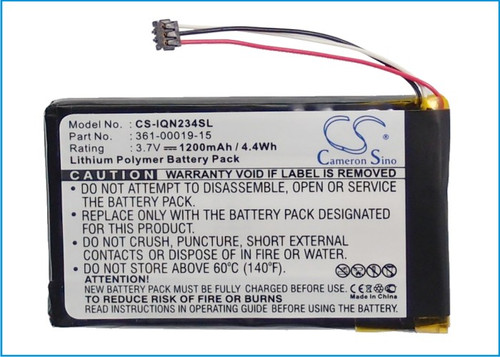 Battery for Garmin 361-00019-15 Nulink 2340 2390 GPS CS-IQN234SL 3.7V 1200mAh