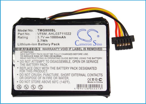 Battery for TomTom VF6M Go 1530 825 820 Live Top Gear 4EH45 4EH51 4ER5 1000mAh