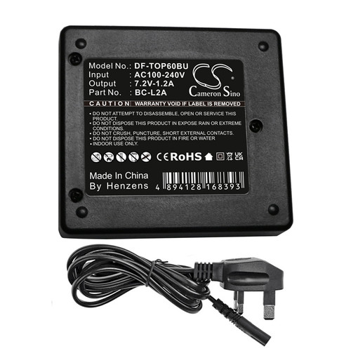 Dual Charger UK Plug for Topcon Sokkia OS-103 ES Total Station BT-L2 NET1 SET X Dual Charger UK Plug for Topcon Sokkia OS-103 ES Total Station BT-L2 NET1 SET X