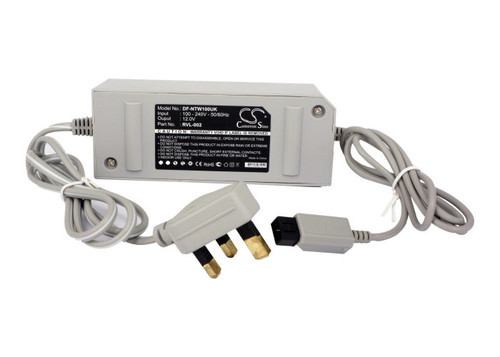 UK Plug Power Adapter Battery Charger for Nintendo Wii RVL-002 Game Console