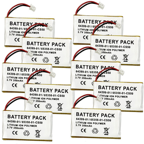 10 Pack Battery Plantronics CS50 CS55 HL10 Headset 10 Pack Battery Plantronics CS50 CS55 HL10 Headset