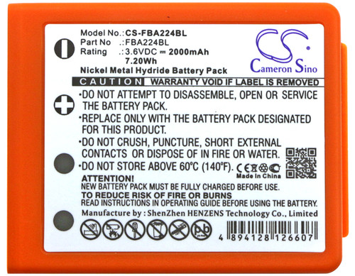 Battery for HBC BA223000 BA223030 FUB6 Radiomatic Patrol D Quadrix Vector Pro