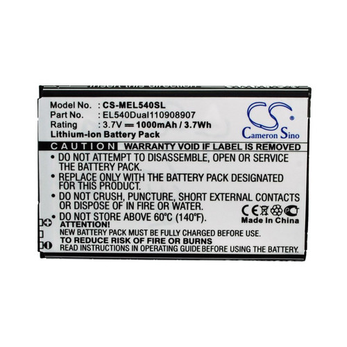 Battery for Emporia EL540 Dual Mobistel EL540Dual110908907 BTY26175Mobistel/STD