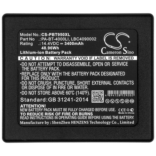 XL Battery for Brother PTouch PA-BB-001 PA-BB-002 TD-2120N TD-2130N PA-BT-4000LI