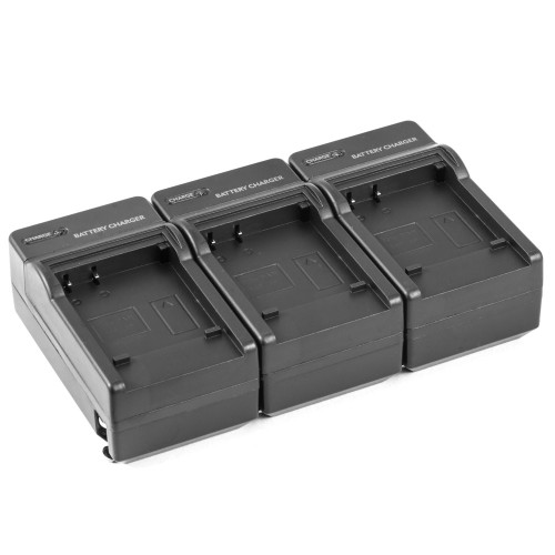 3 pack Battery Charger Panasonic DMW-BCF10E Lumix