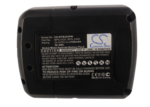 Battery for Ryobi CRH-2400RE CRH-240RH BPS 2420 BPS-2400 Power Tool 24V 2100mAh