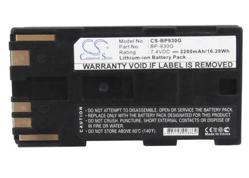 Battery for Canon GL1 GL2 XHA1 XHG1 XL1 XL1S XL2 XLH1 BP-930G CS-BP930G 2200mAh Battery for Canon GL1 GL2 XHA1 XHG1 XL1 XL1S XL2 XLH1 BP-930G CS-BP930G 2200mAh
