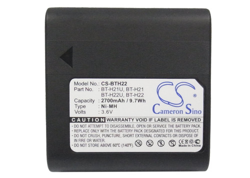 Battery for Sharp VL-A40U VL-AH30 VL-L65U BT-H21 BT-H21U BT-H22 BT-H22U 2700mAh