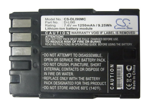 Battery for PENTAX 645D 645Z K01 K-01 K-1 K-3 K3II K5 K-5 II IIS K-7 K-7D D-LI90 Battery for PENTAX 645D 645Z K01 K-01 K-1 K-3 K3II K5 K-5 II IIS K-7 K-7D D-LI90