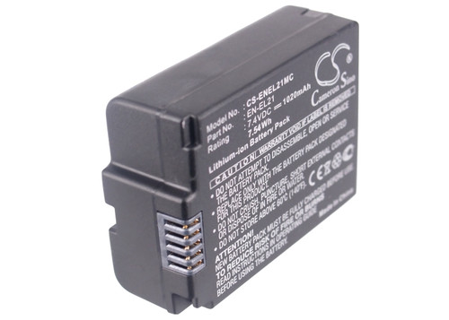 Battery for Nikon 1 V2 1V2 ENEL21 EN-EL21 Camera CS-ENEL21MC 7.4v 1020mAh 7.55Wh