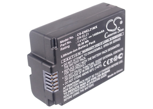 Battery for Nikon EN-EL21 1 V2 1V2 Camera ENEL21 CS-ENEL21MX 7.4v 1400mAh