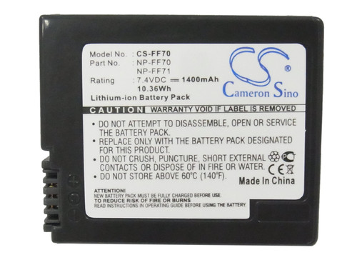 Battery for Sony DCR-DVD7 DCR-IP5 DCR-IP1 DCR-IP7 NP-FF70 NP-FF71 NP-FF71S