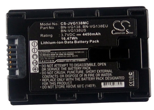 Battery for JVC GZ-E300 GZ-EX515 GZ-GX1 BN-VG138 BN-VG138EU BN-VG138US 4450mAh Battery for JVC GZ-E300 GZ-EX515 GZ-GX1 BN-VG138 BN-VG138EU BN-VG138US 4450mAh