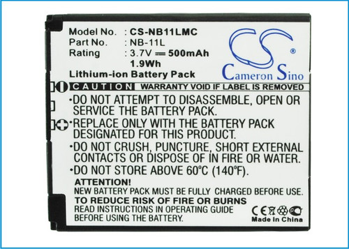 Battery for Canon PowerShot A2500 A2600 A3500 A4000 A4050 NB-11L NB-11LH 500mAh Battery for Canon PowerShot A2500 A2600 A3500 A4000 A4050 NB-11L NB-11LH 500mAh