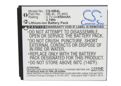 Battery for Canon IXUS 100 30 40 50 60 65 70 75 80 SD450 SD960 TX1 NB-4L PL46G Battery for Canon IXUS 100 30 40 50 60 65 70 75 80 SD450 SD960 TX1 NB-4L PL46G
