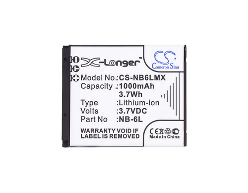 Battery for Canon IXUS 200 IS 300 HS 85 PowerShot D10 D20 NB-6L NB-6LH 1000mAh Battery for Canon IXUS 200 IS 300 HS 85 PowerShot D10 D20 NB-6L NB-6LH 1000mAh