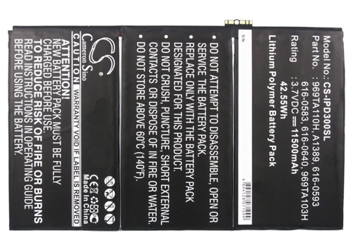 Battery for Apple iPad 3 HD 616-0586 616-0592 616-0593 616-0604 A1403A A1416