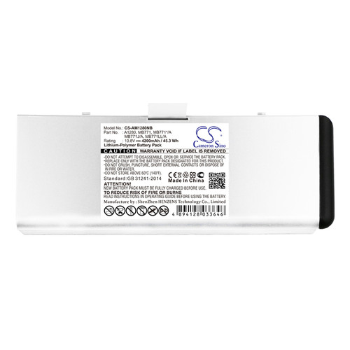 Battery for Apple MacBook 13" A1278 Aluminum A1280 MB771 MB771J/A MB771LL/A