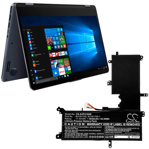 Battery for Asus Q405UA TP410UA TP410UF 0B200-02660000 0B200-02660100 B31N1705-1 Battery for Asus Q405UA TP410UA TP410UF 0B200-02660000 0B200-02660100 B31N1705-1