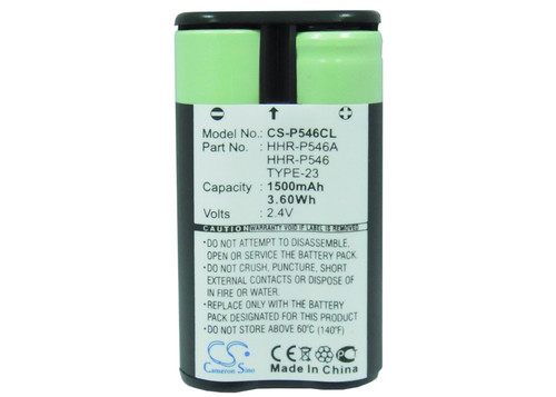 Battery for Panasonic HHR-P546 HHR-P546A TYPE 23 Radio Shack PC915 HCNN4005A Battery for Panasonic HHR-P546 HHR-P546A TYPE 23 Radio Shack PC915 HCNN4005A