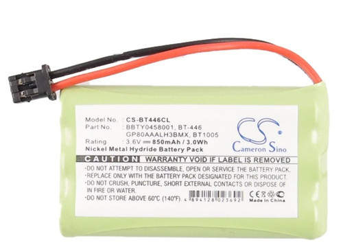 Battery for GP RadioShack 43-3580 Motorola BBTY0457001 BBTY0458001 BT1005 BT-446 Battery for GP RadioShack 43-3580 Motorola BBTY0457001 BBTY0458001 BT1005 BT-446