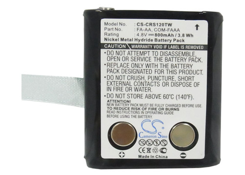 Battery for Cobra FRS117 FRS120 FRS225 COM-FAAA FA-AA Two-Way Radio CS-CRS120TW