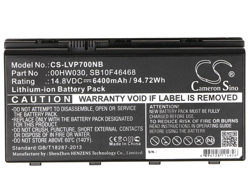 Battery for Lenovo ThinkPad P70 P71 0FCD 00HW030 01AV451 4X50K14092 SB10F46468