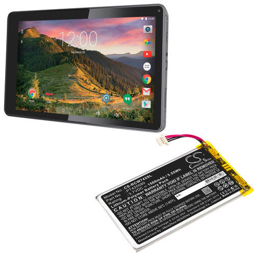 Battery for RCA RCT6773W22 RCT6773W22B T6873w42 Voyager II 7" PT425080 Tablet