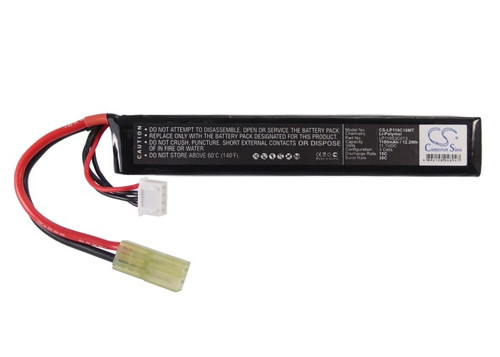 Battery for Airsoft Guns CS-LP110C18MT LP110S3C013 11.1v 1100mAh 12.21Wh