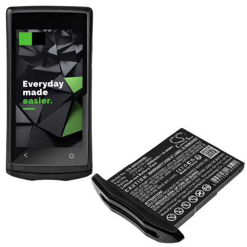 Battery for NCR Orderman 5 5555-0105-8801 Barcode Scanner CS-NRD500BL 3800mAh