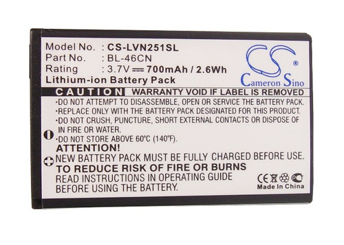 Battery for LG A340 Cosmos 2 3 VN251 vn251s vn360 Wine III BL-46CN EAC61638202