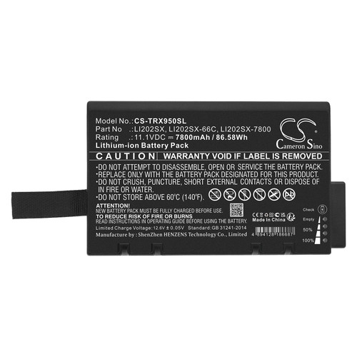 Battery for Rohde & Schwarz EB200 TSI AeroTrak 3910-12 700028 LI202SX 4800-017 Battery for Rohde & Schwarz EB200 TSI AeroTrak 3910-12 700028 LI202SX 4800-017