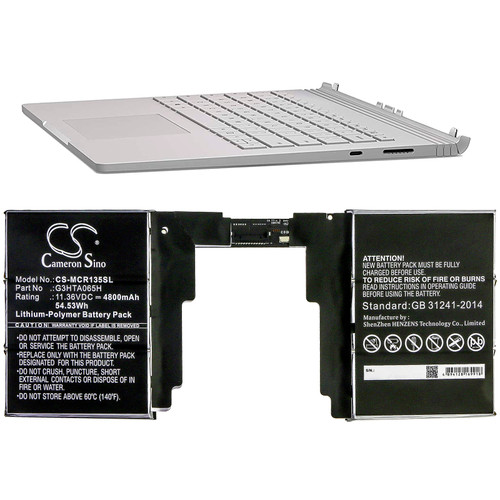 Battery for Microsoft Surface Book 3 13.5 Keyboard G3HTA065H CS-MCR135SL 11.36v