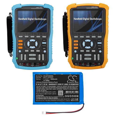 Battery for Siglent SHS1000 SHS800 BATT-SHS800 oscilloscope CS-STH800SL 7.4v