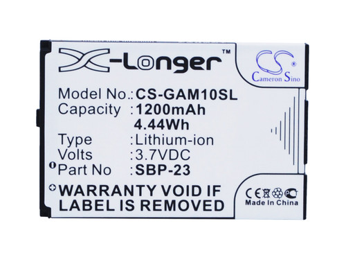 Battery for Asus A10 M10 M10E T20 Garmin-Asus Nuvifone 361-00048-00 SBP-23 3.7V