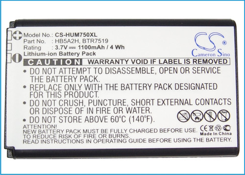 Battery for Huawei E5220 M750 M570 T-Mobile Tap Cricket Crosswave BTR7519 HB5A2H Battery for Huawei E5220 M750 M570 T-Mobile Tap Cricket Crosswave BTR7519 HB5A2H