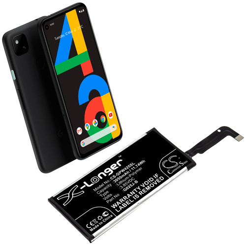 Battery for Google Pixel 4A G025J-B GA02099 Mobile SmartPhone CS-GPW425SL 3.85v
