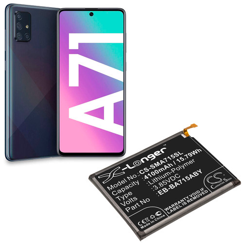 Battery for Samsung Galaxy A71 SM-A715F SMA7160 SM-A716U EB-BA715ABY GH82-22153A Battery for Samsung Galaxy A71 SM-A715F SMA7160 SM-A716U EB-BA715ABY GH82-22153A