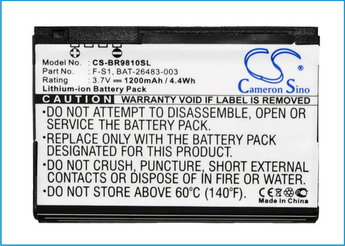 Battery for Blackberry Jennings Torch 2 9810 9800 Slider BAT-26483-003 F-S1 Battery for Blackberry Jennings Torch 2 9810 9800 Slider BAT-26483-003 F-S1