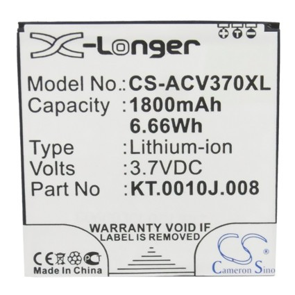 Battery for Acer Liquid E2 Dou V370 JD-201212-JLQU-C11M-003 KT.0010J.008 Li-ion