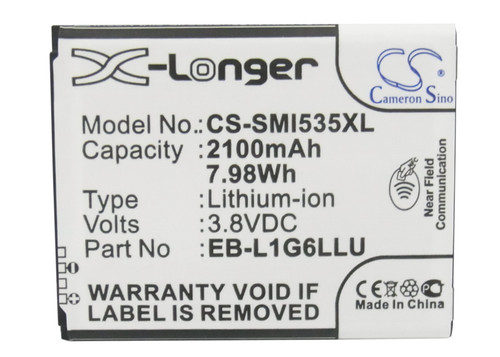 Battery for Samsung T-MOBILE EB585158LP EB-L1G6LLA EB-L1G6LLAGSTA EB-L1G6LLZ