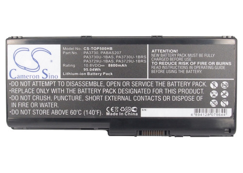 Battery for Toshiba Qosmio X500 PA3729U-1BAS PA3729U-1BRS PA3730 PA3730U-1BRS